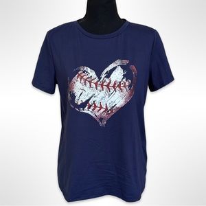 Baseball Heart Tee
